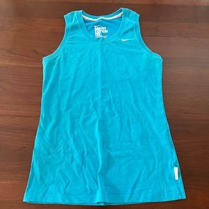 Blue Nike Drifit Cotton Tank